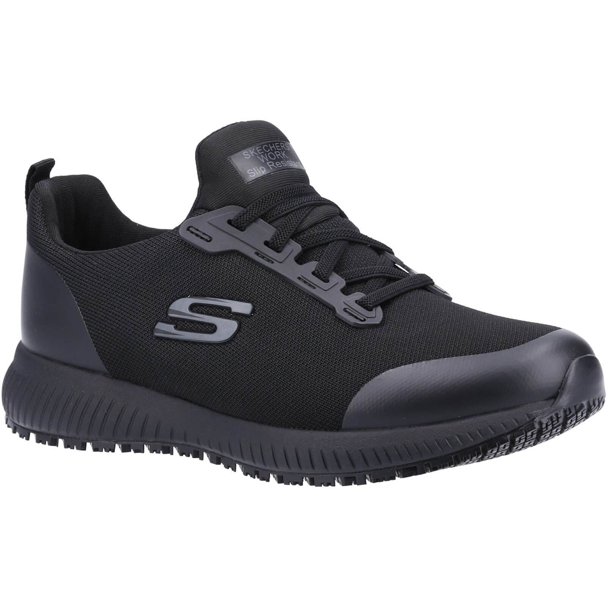 Skechers Squad Ladies Shoe Wide Fit - Black / 3