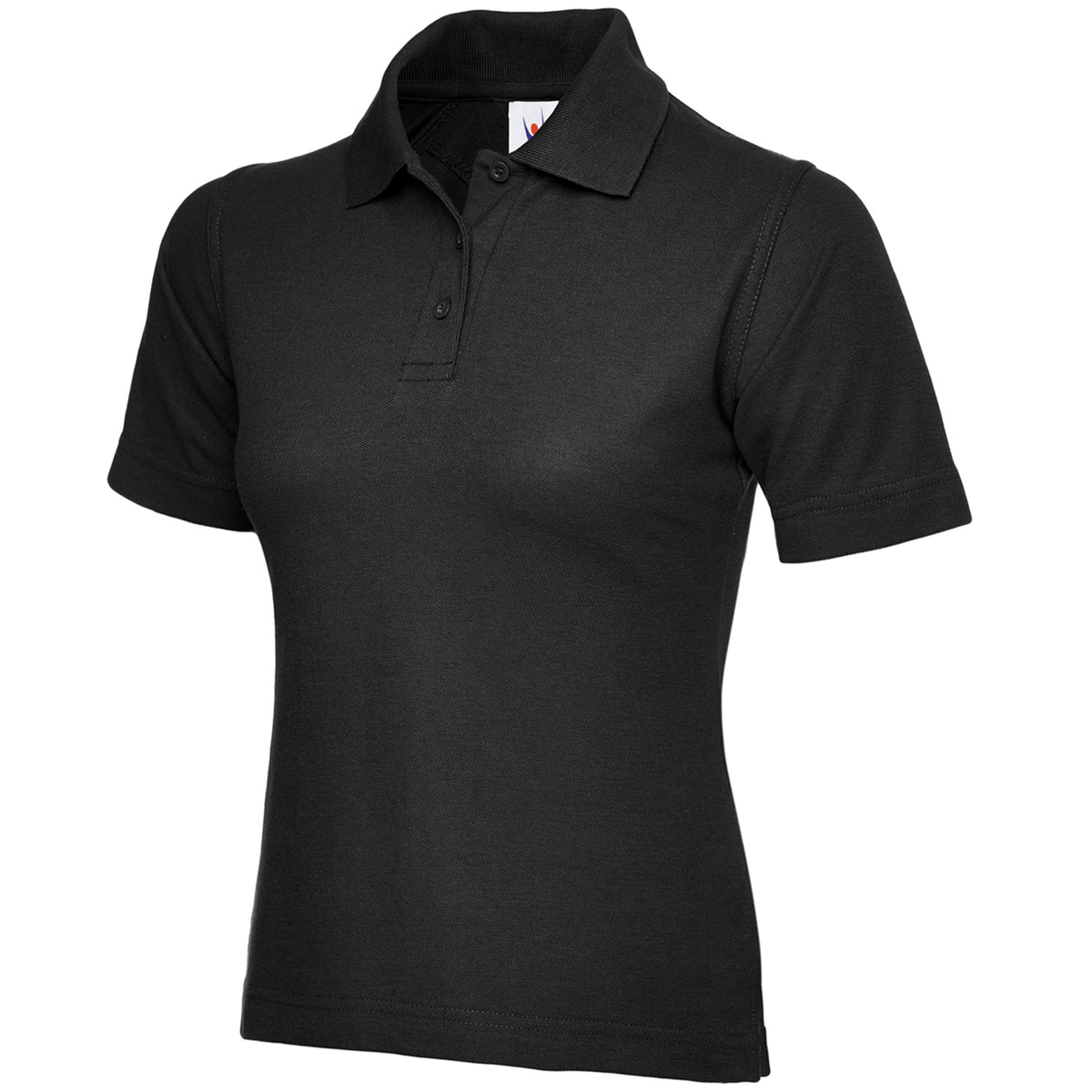 Uneek Ladies Polo Shirt - Black / 2XL