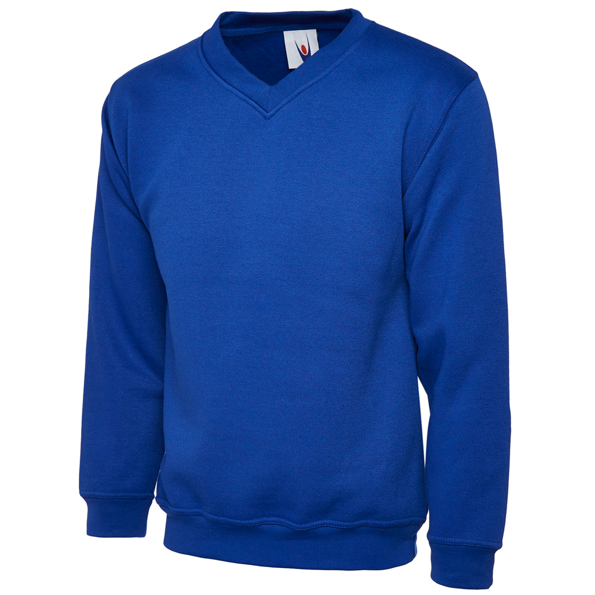 Uneek Premium V-Neck Sweatshirt - Royal / 2XL