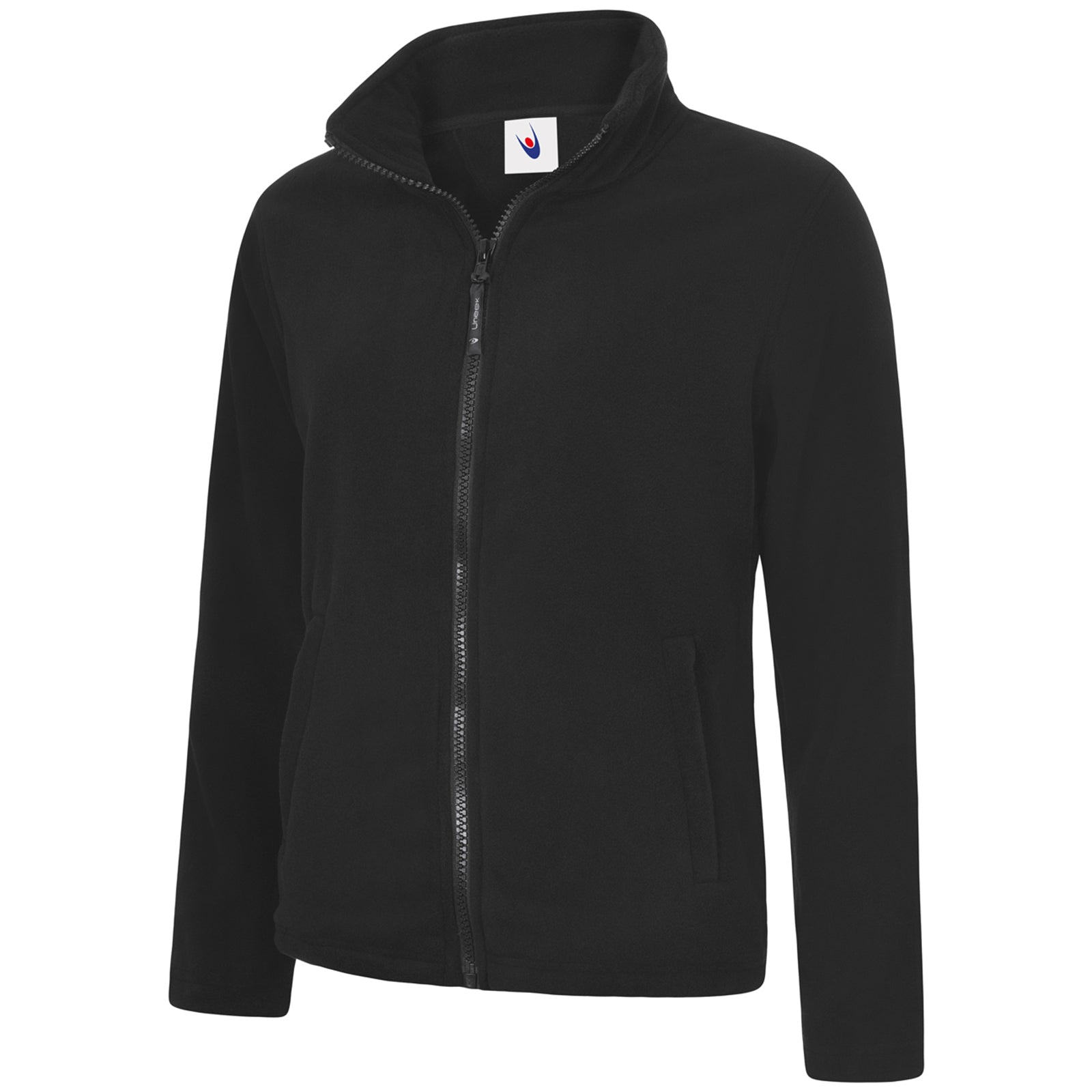Uneek Ladies Classic Full Zip Fleece Jacket - Black / 2XL