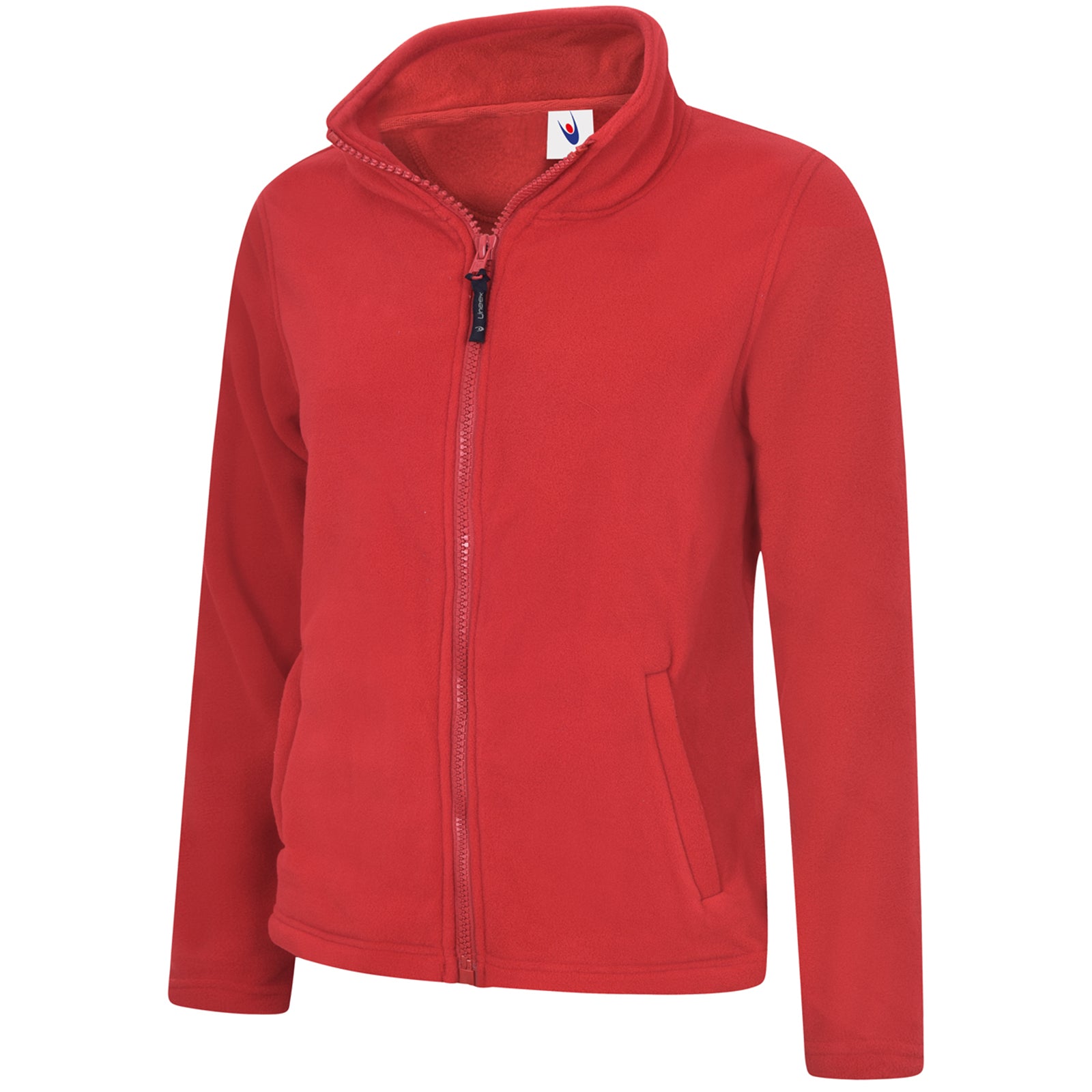 Uneek Ladies Classic Full Zip Fleece Jacket - Red / 2XL
